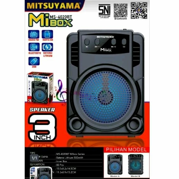 speaker radio portabel mini Mitsuyama Mibox
