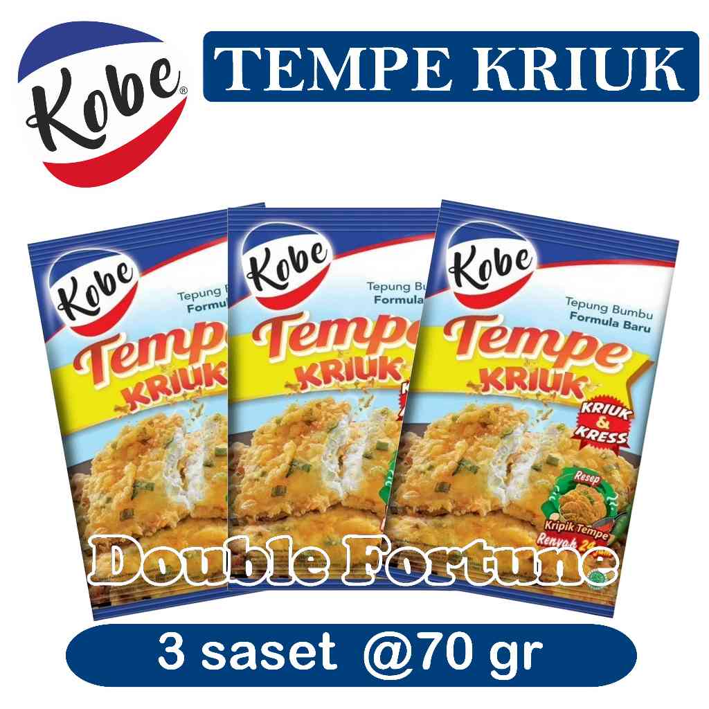 

KOBE TEPUNG BUMBU TEMPE KRIUK 70gr x 3 pcs BUMBU MASAK INSTAN