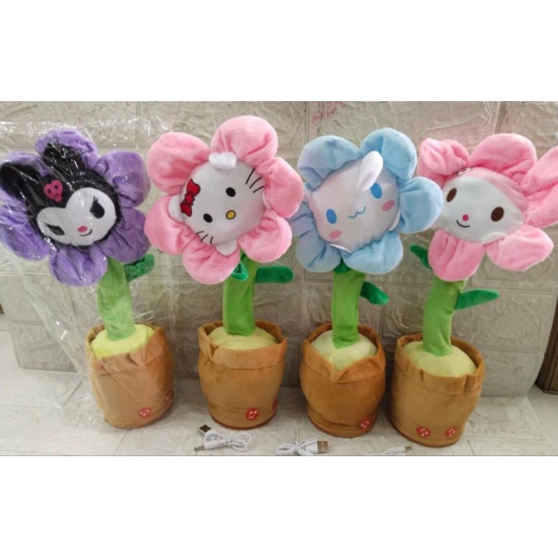 Mainan Kaktus Karakter Goyang Boneka Menari Bentuk Bunga SannRiio Box - Hamdalah Toys