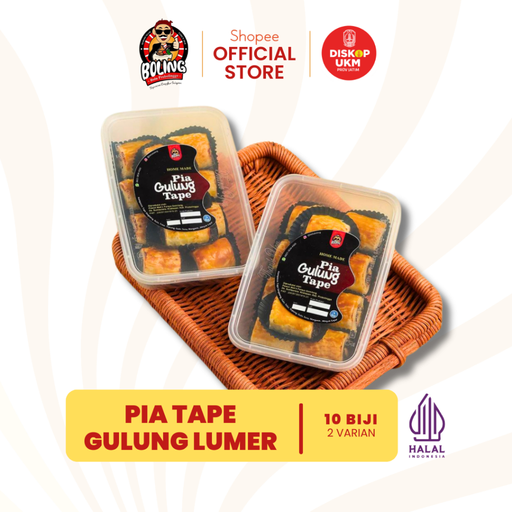 

Pia Gulung Tape Lumer Varian Coklat dan Keju Oleh-oleh Khas Probolinggo