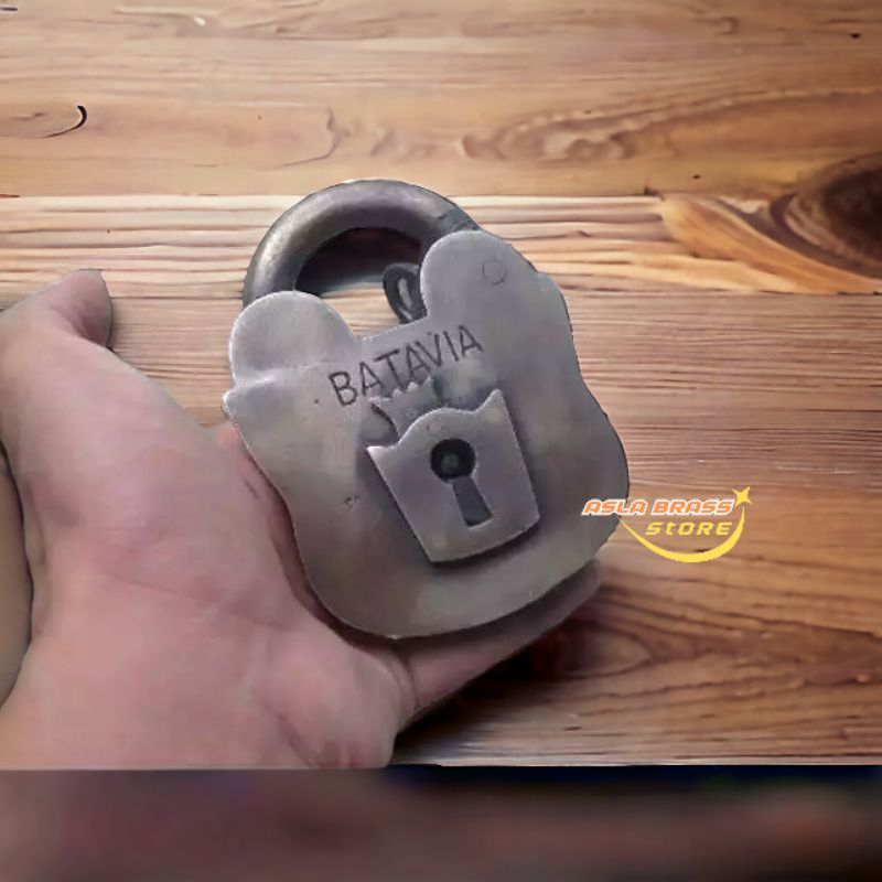 Gembok Kuningan Antik Gembok Batavia Polos Gembok Model Kuno