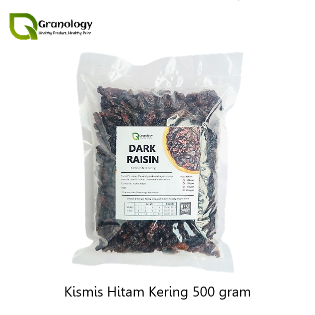 

Dark Raisin / Kismis Hitam Kering (500 Gram) by Granology