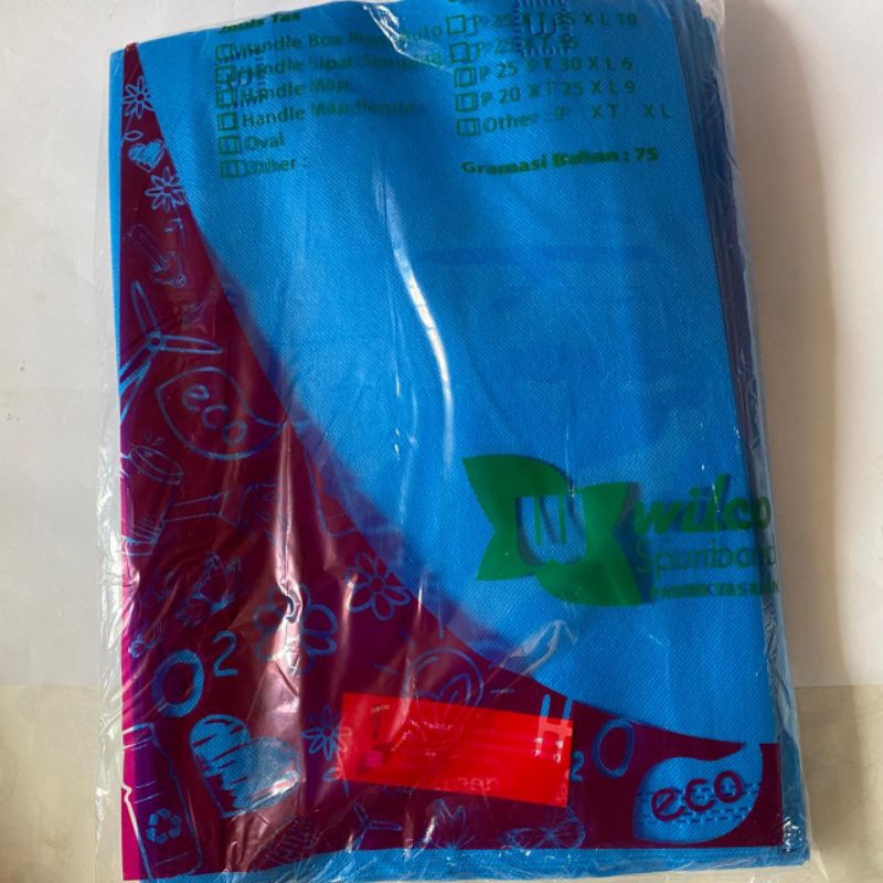 

Tas handle lipat samping ukuran 25x35 satu lusin 12 pcs