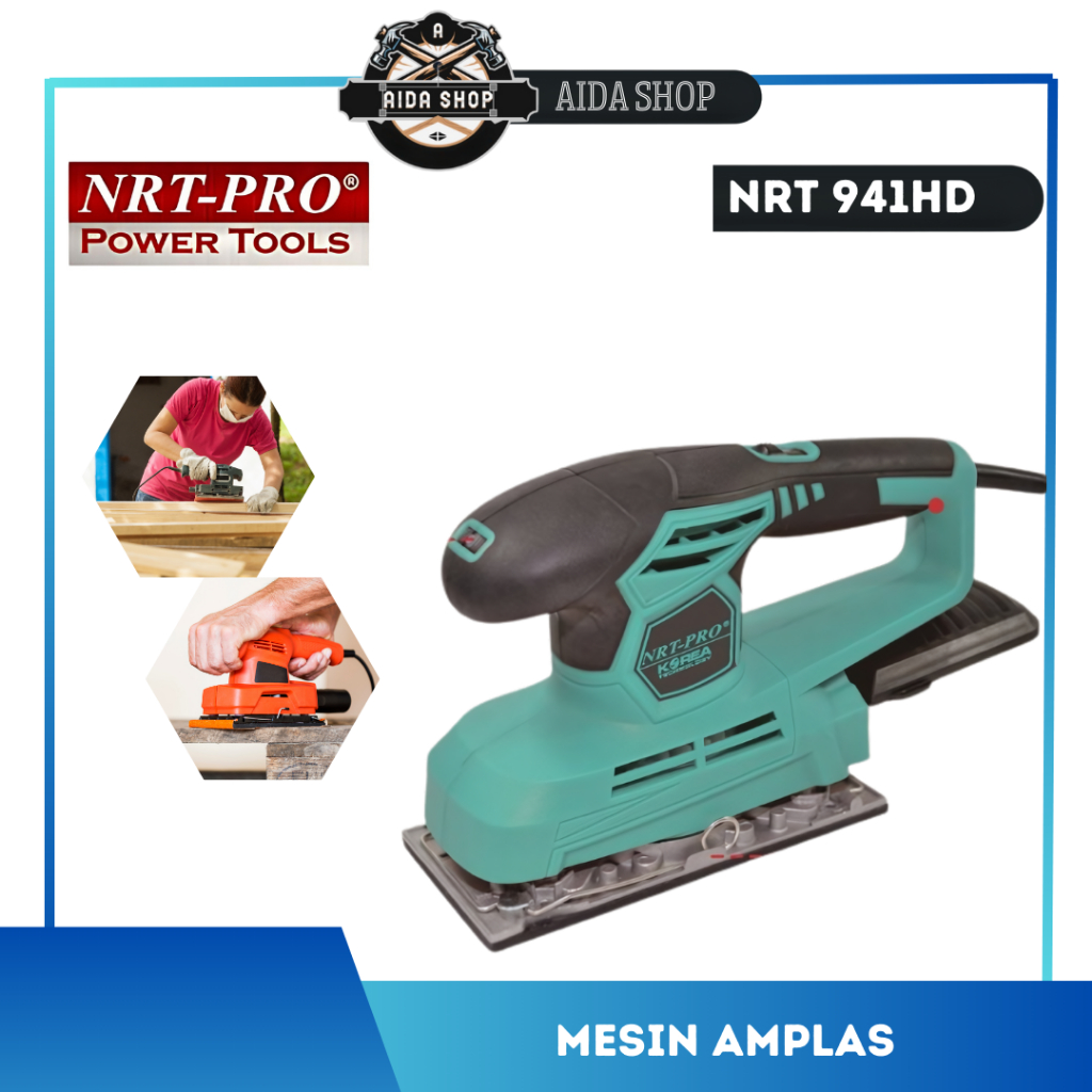 NEW Mesin Amplas Kotak NRT Pro 941HD Sheet Sander NRT PRO 941HD 941 HD Square Orbital Mesin Amplas K