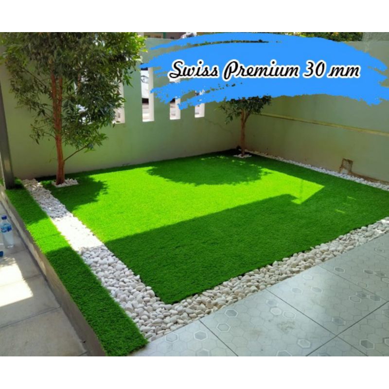 rumput sintetis Swiss ukuran 4 meter × 2 meter tinggi rumput 3cm