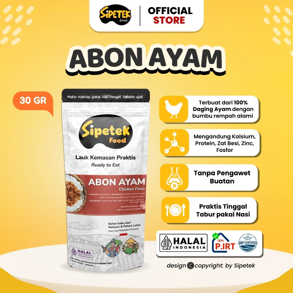 

Abon Ayam Sipetek Pouch