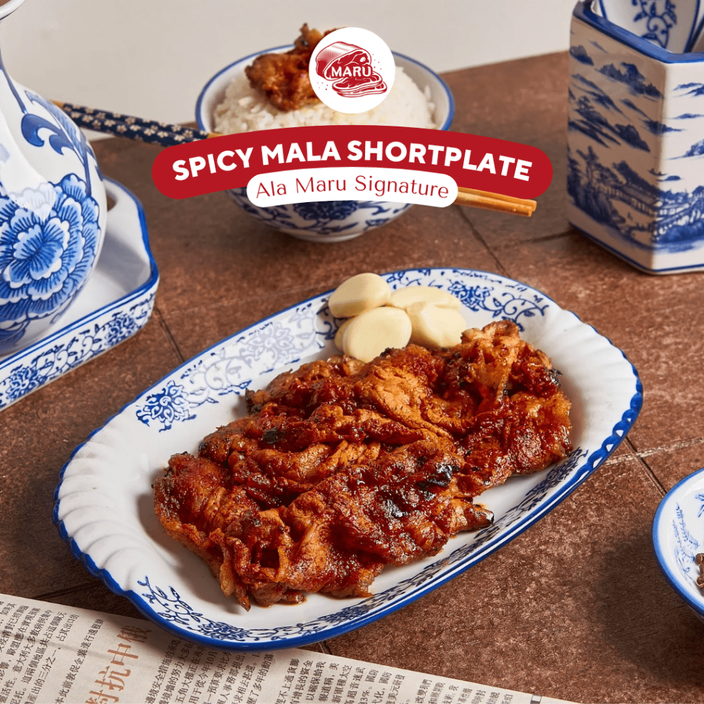 

MARU SIGNATURE Daging Sapi Shortplate Slice Marinasi Bumbu Spicy Mala 500gr Halal