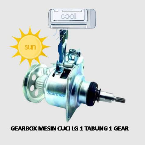 GEARBOX MESIN CUCI LG 1 TABUNG 1 GEAR