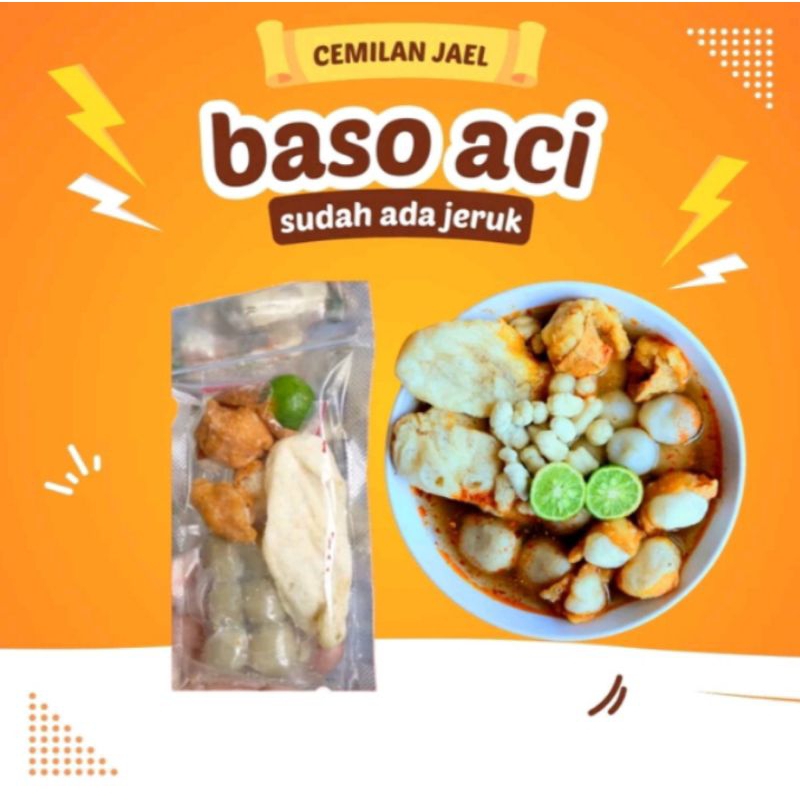 

paket hemat 12 bungkus baso Aci pedas instan /makanan siap saji