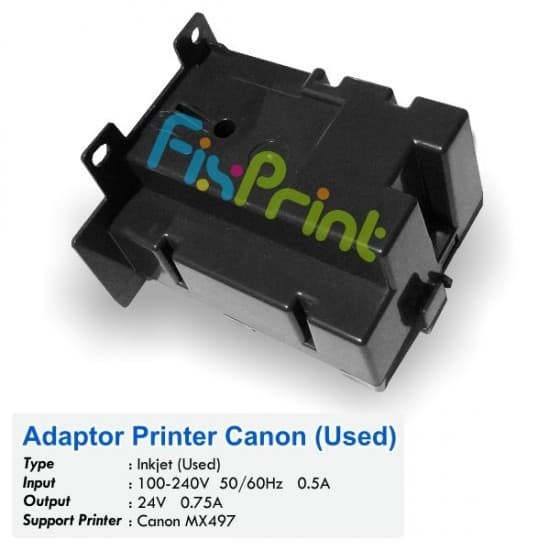 Adaptor Power Printer Canon MX497 Power Supply Canon MX497 MX-497  Used / Bekas