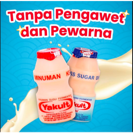 

Yakult minuman prebiotik / Susu Fermentasi Yogurt / Yakult Light Less Sugar