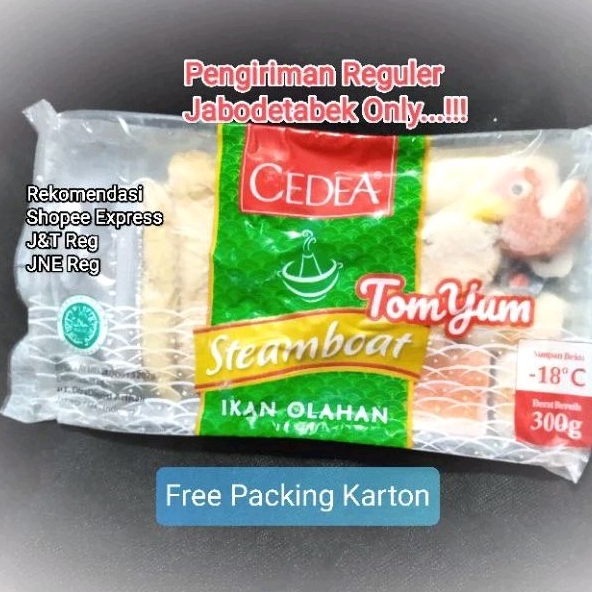 

Cedea Steamboat Tom Yum Olahan Ikan 300g Isi 16 pcs