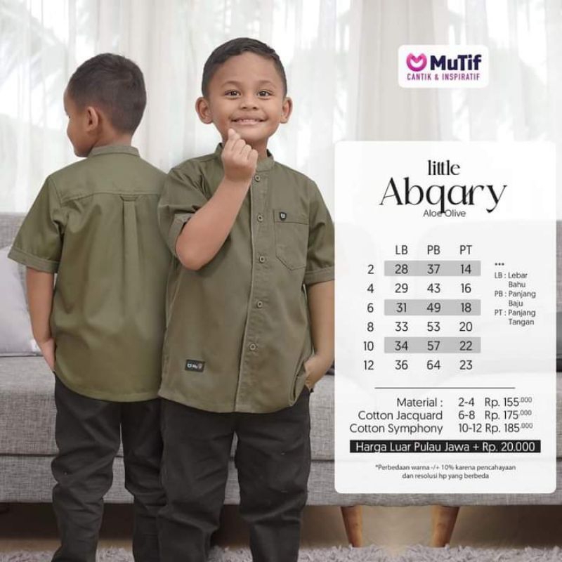 Sarimbit Little Abqary Aloe Olive By Mutif