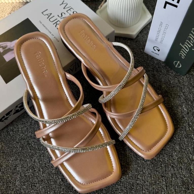 sendal falisha.id Marbela 04 Sendal flat  Sandal wanita fashion casual