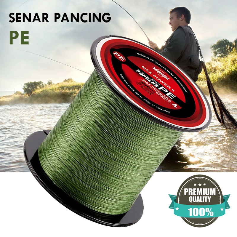 Senar PE Tali Benang Pancing Braided Thick Line 300M BLTP Nylon Super Kuat Anti Keriting Kecil