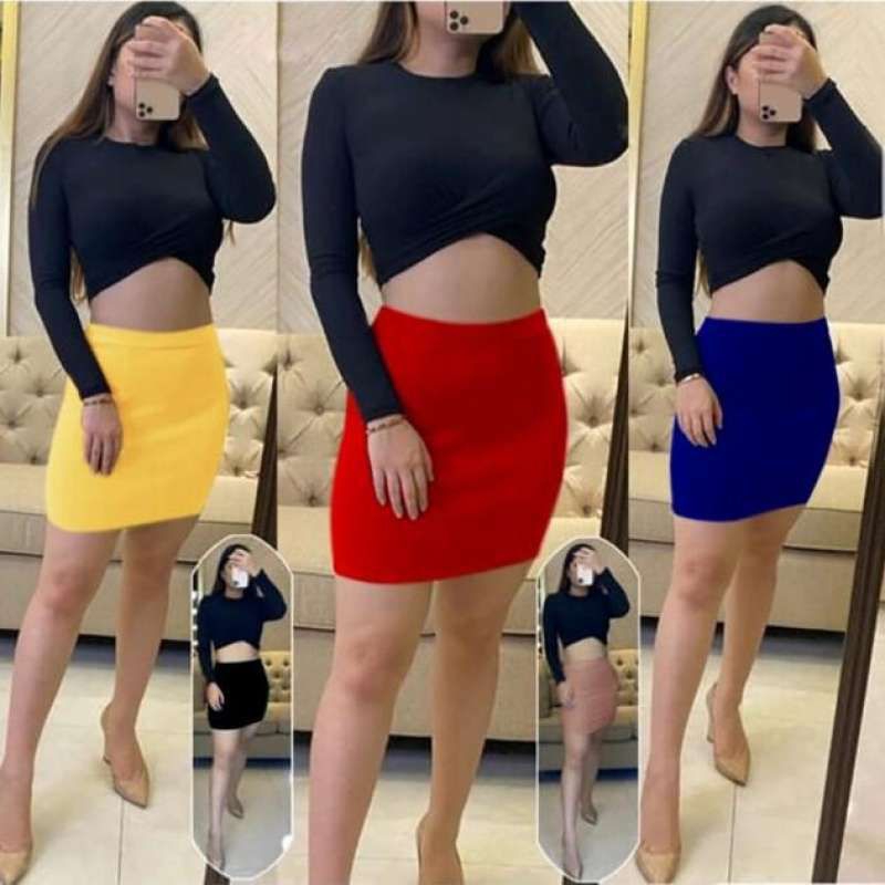 Rok Span Mini Scuba Premium | Skirt / Sexy