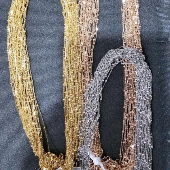 kalung jedar whitegold rosegold dan gold