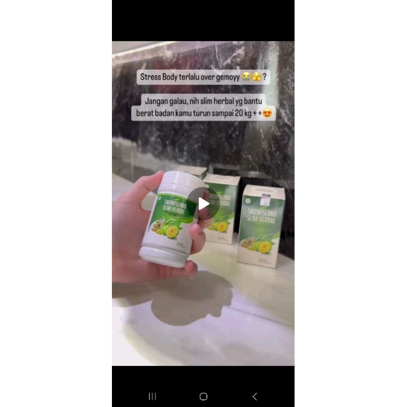 SNOW ISLAND | Pelangsing herbal bpom | A slim herbal |Pelangsing ampuh| SNOWISLAND