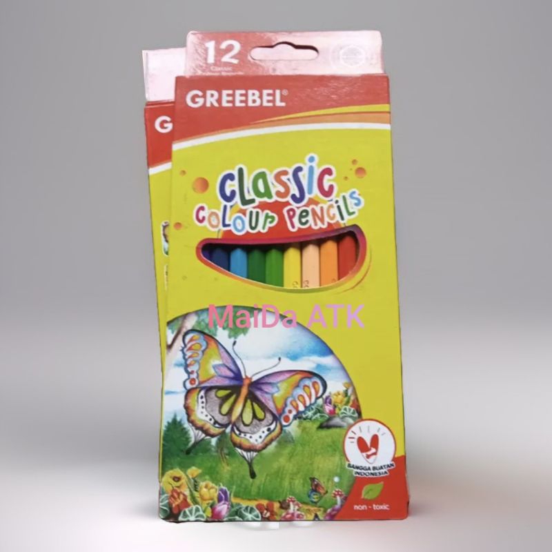 

pensil warna GREEBEL 12warna panjang/pendek