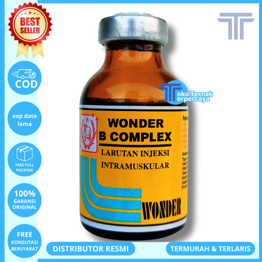 WONDER B COMPLEX 20 ML - Vitamin B Komplek Hewan - Vit B Kompleks Hewan