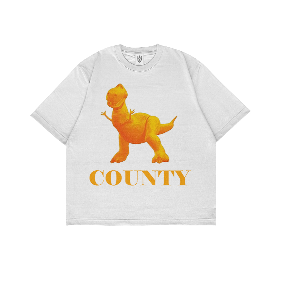 KAOS BAJU REX ORANGE COUNTY TOY STORY REWORK | T-SHIRT OVERSIZE PUTIH STYLE Y2K VINTAGE BOOTLEG GRUN
