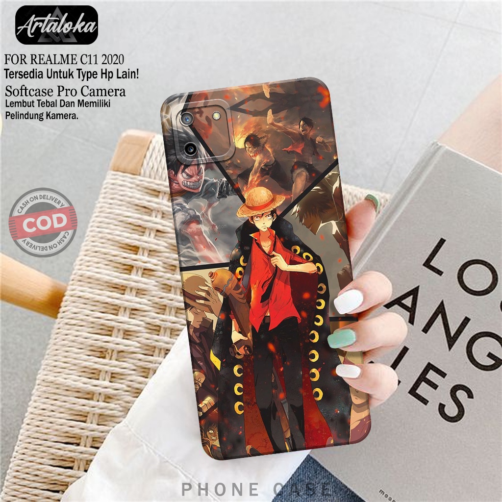 Softcase Hp Realme C11 2020 Fashion Case Anime Case Realme C11 2020 Silikon TPU Pro Camera Casing Re