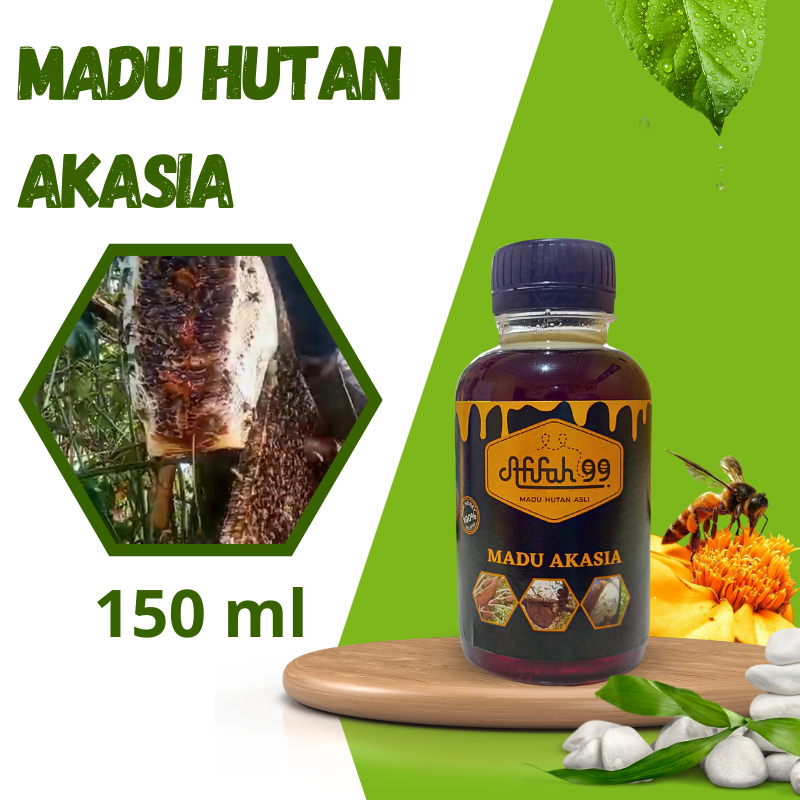 

Madu Hutan Akasia Afifah 99 (150 ml) Madu Akasia - Madu Hutan Asli Murni Raw Honey