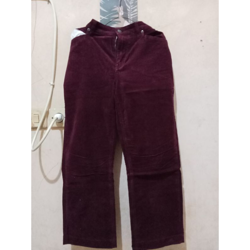 PRELOVED JEANS CORDUROY MERK CHICO'S WANITA