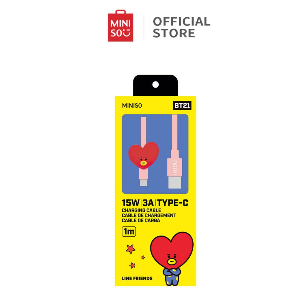 Miniso x BT21 Kabel Data Cepat Type-C Fast Charging Data Cable Quick Charging