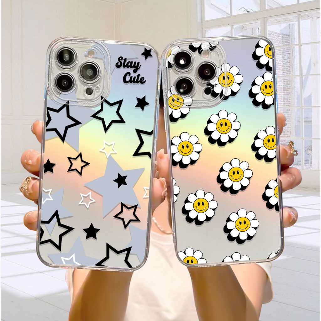 Case Hologram OPPO A5S A11K A12 A7 A15 A15S A57 A77S A58 4G Motif ( 37 ) Softcase Hologram Bening Te