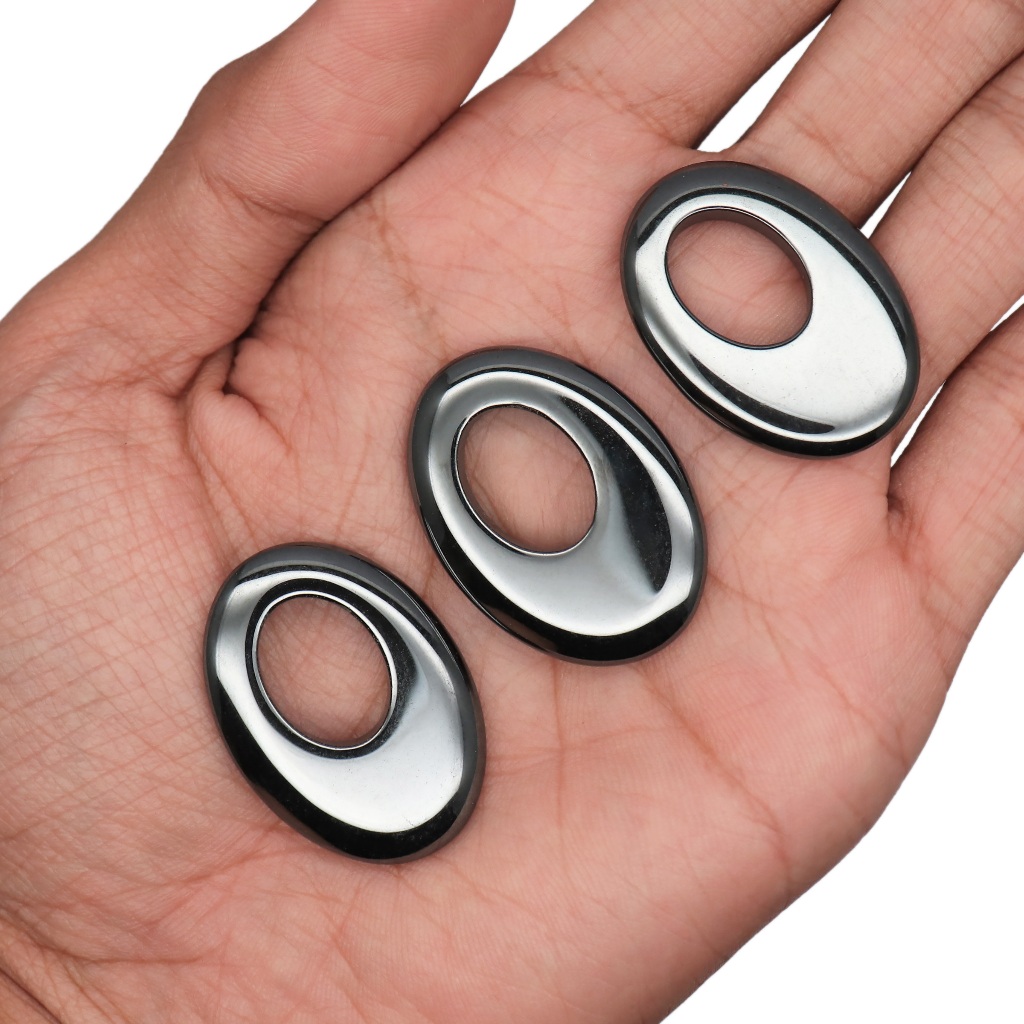 NATURAL HEMATITE OVAL SIZE 25 x 35 mm| BATU HEMATITE | BATU HEMATITE ASLI BENTUK OVAL| PERMATA UNTUK