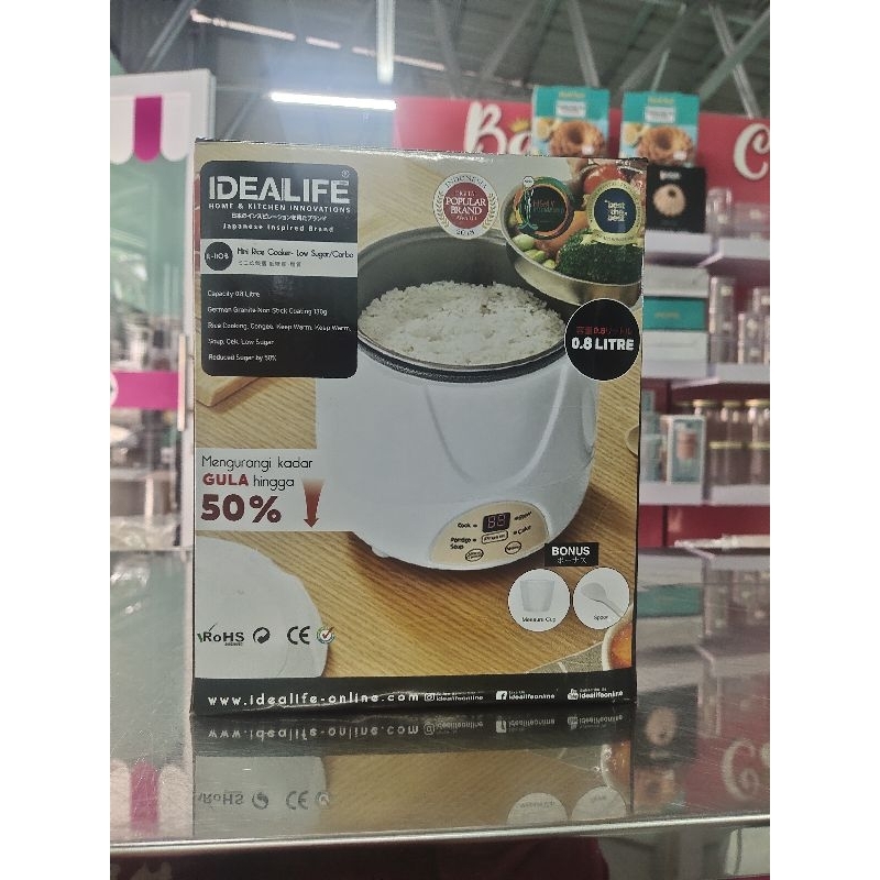 idealife mini rice cooker low sugar carbo
