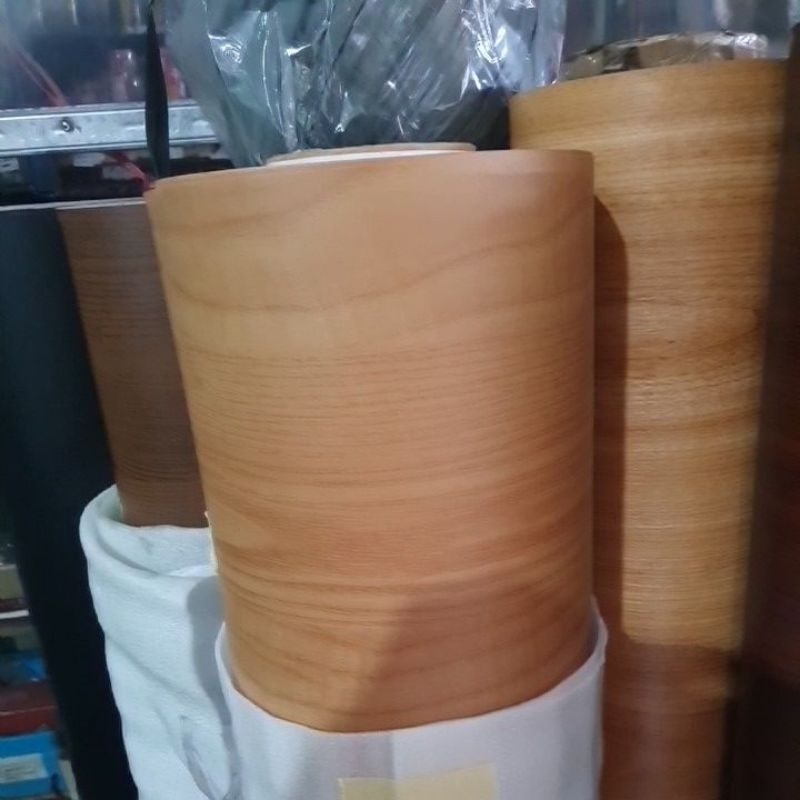 lapisan sticker orstick meja lemari taco sheet deco sheet vicorn sheet tinggi 120cm warna kayu muda