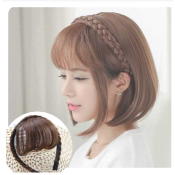 PONI BANDO KEPANG - Wig Poni Rambut Palsu Kepang