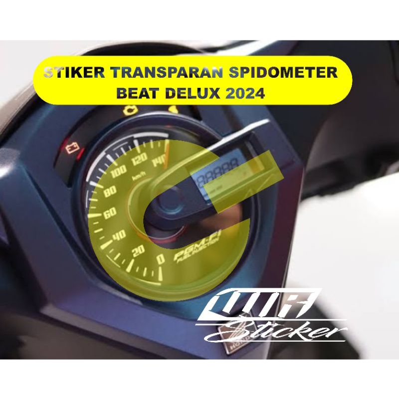 stiker transparan spidometer beat delux new 2025 stiker pelindung dari goresan secara langsung