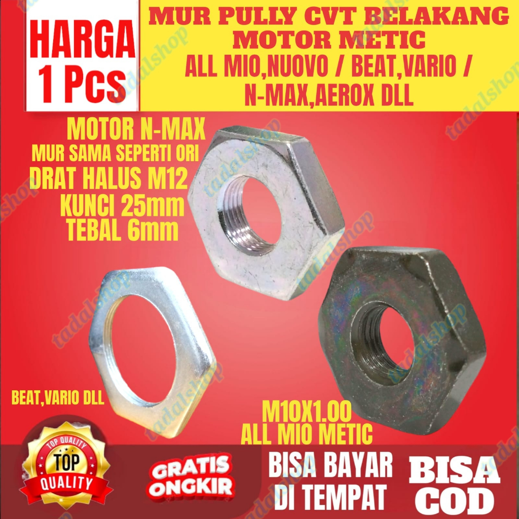 mur cvt mur pully cvt belakang motor matic mio beat vario nmax