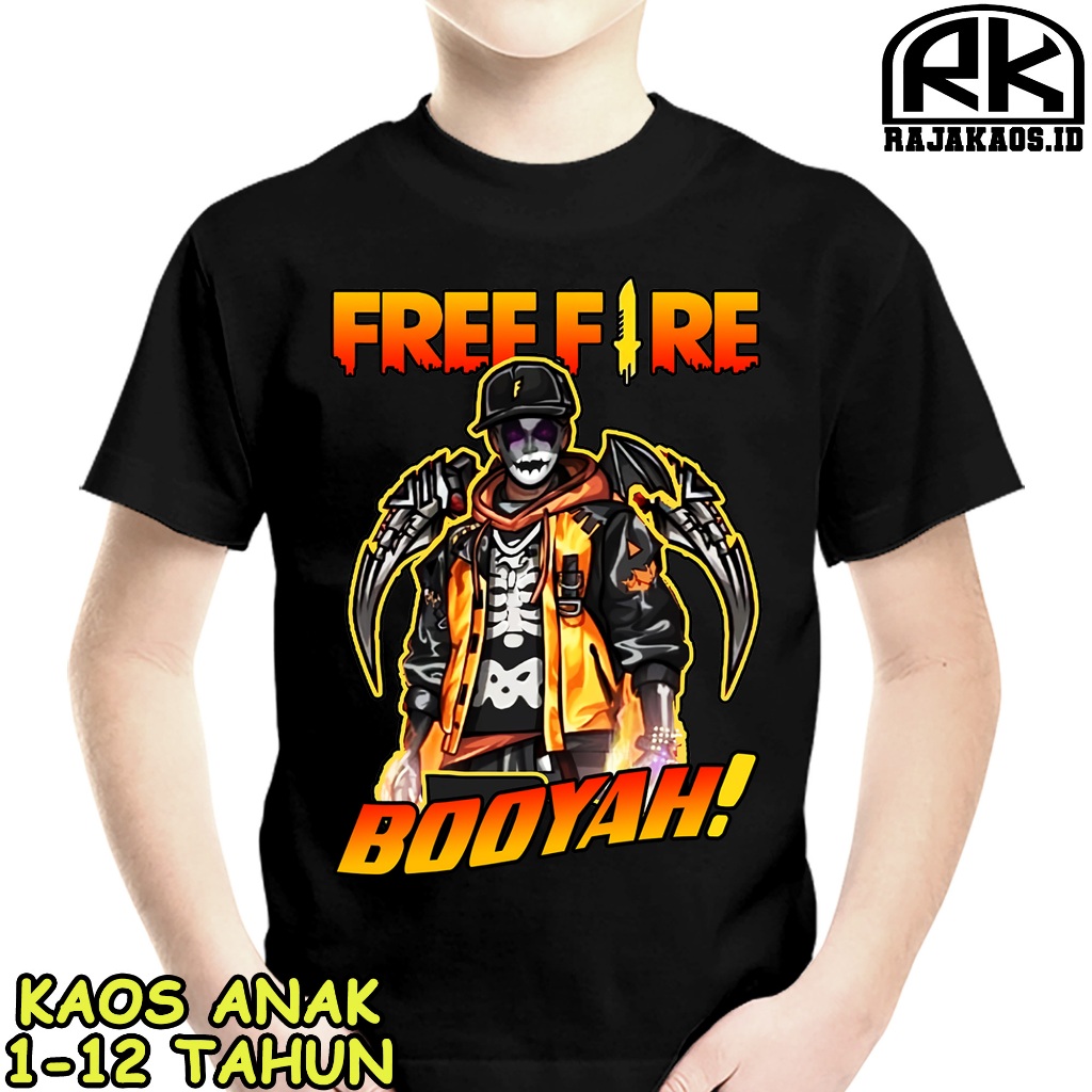 KAOS ANAK KARAKTER FF 10 USIA 1-12 TAHUN BAJU ANAK KAOS FF - KAOS FF COTTON COMBED 30S