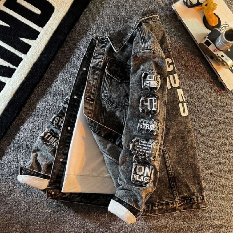 Aksata id l Jaket Jeans Terbaru / Jaket Jeans Pria / Jaket Jeans  Korea / Jaket Jeans