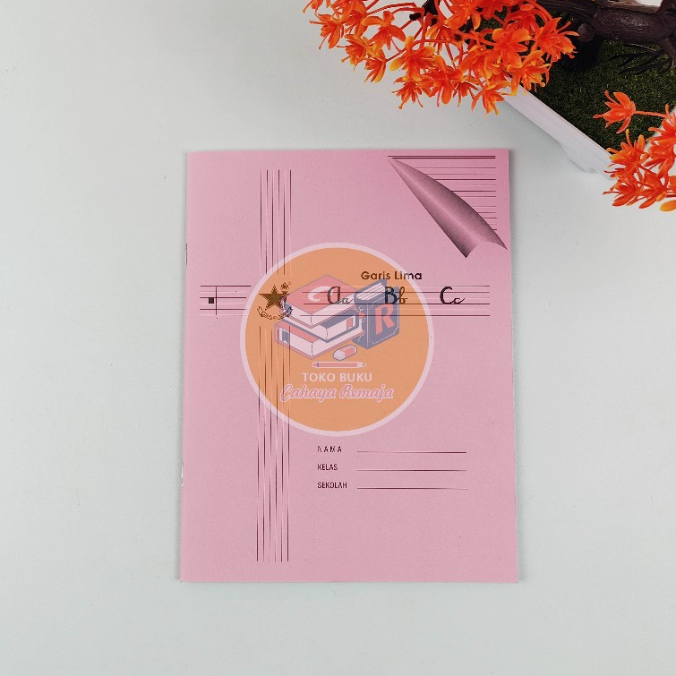 

Buku Tegak Bersambung Garis 5 Bintang Obor 1Pak isi 10pcs 38Lembar