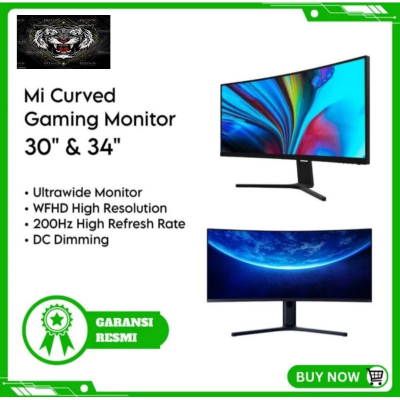 Xiaomi Mi Monitor Curved Gaming 30 inch / 34 inch Monitor LED GARANSI RESMI