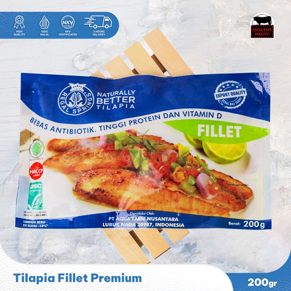 

Tilapia Fillet Ikan Nila Frozen Premium 200gr Healthy Wagyu