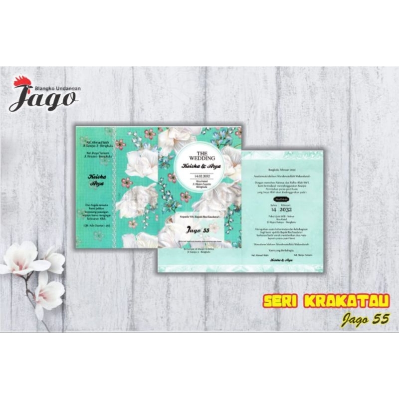 Blangko Undangan Jago Seri Krakatau Jago 55, Blangko undangan Termurah Gratis File Setting dan Katal