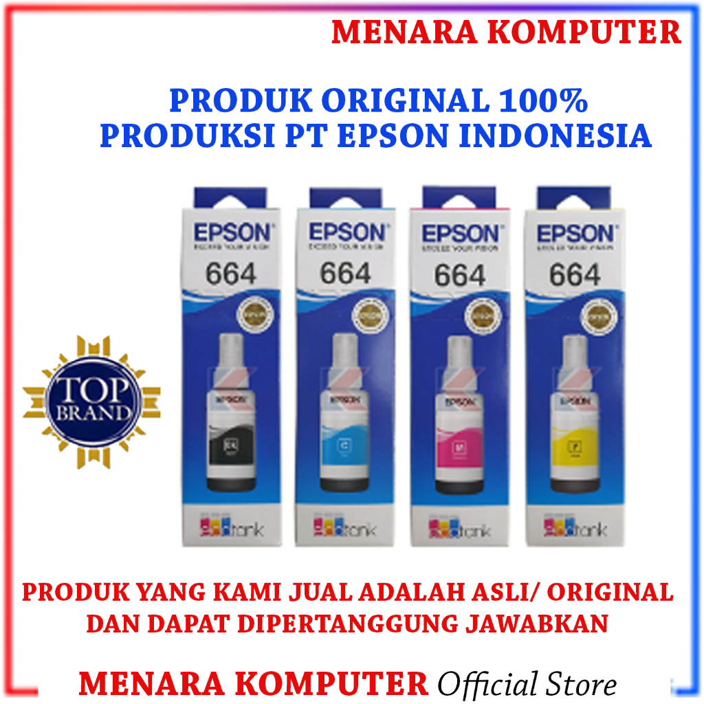 TINTA EPSON 664 ORIGINAL 100%