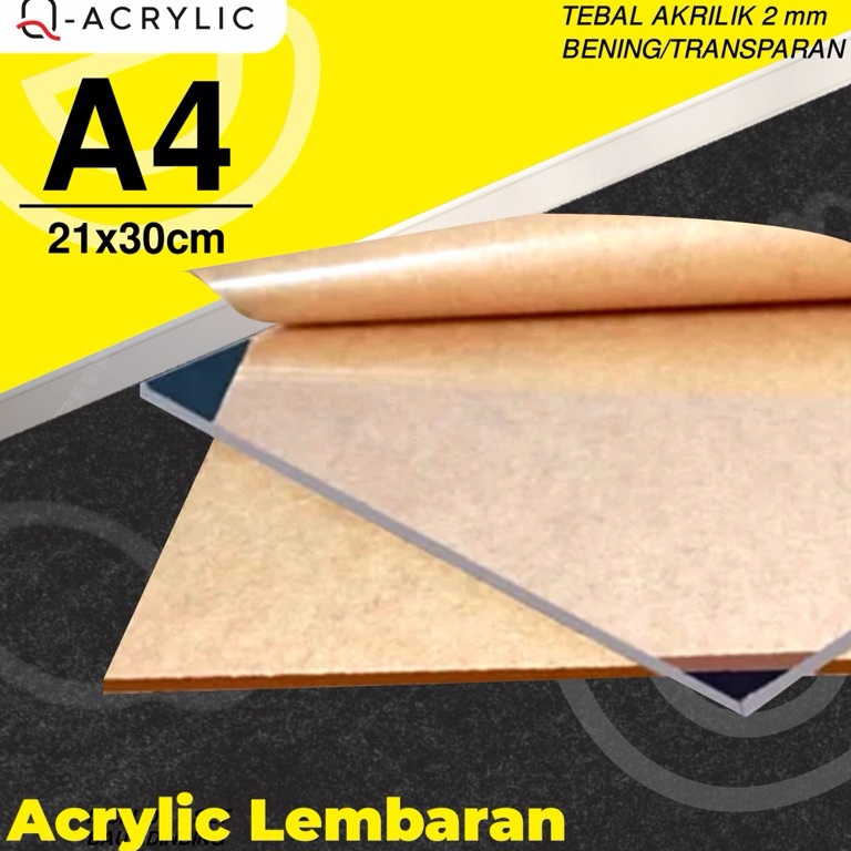 

KODE R58I Akrilik A4 Lembaran 2mm Akrilik Bening Acrylic