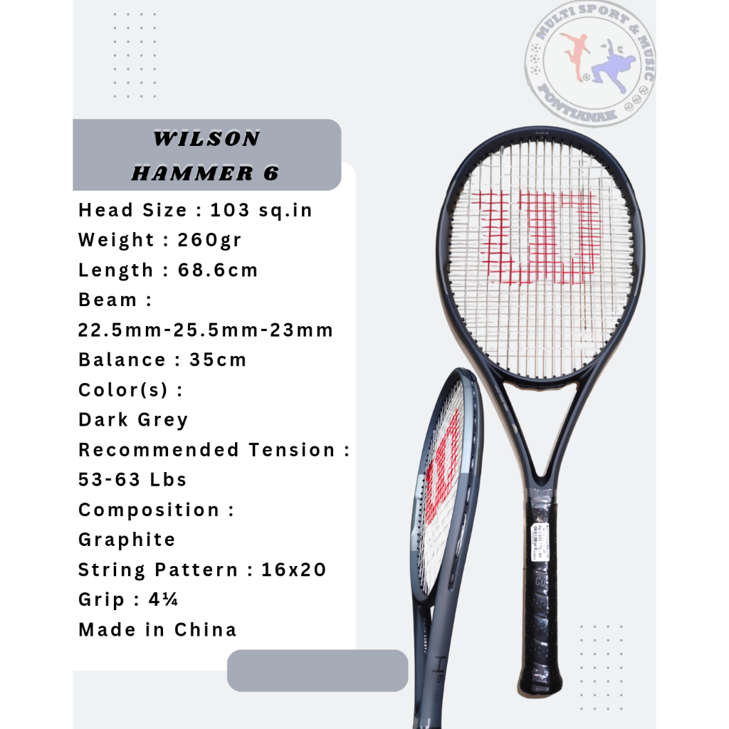 Raket Tenis WILSON Hammer 6