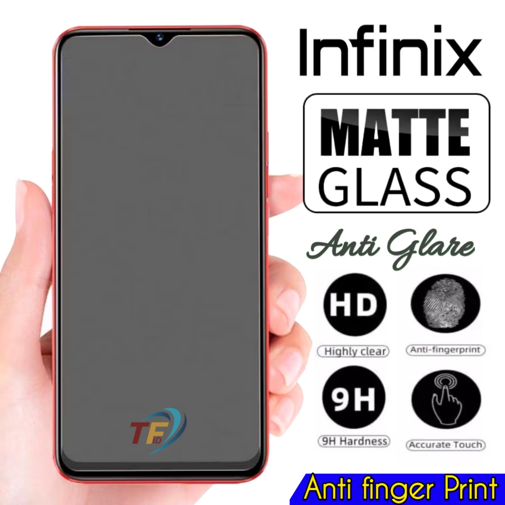 Matte Glass anti glare Infinix Hot 30i Hot 30i NFC Hot 30 Hot 30 Play Hot 30 P. NFC full layar