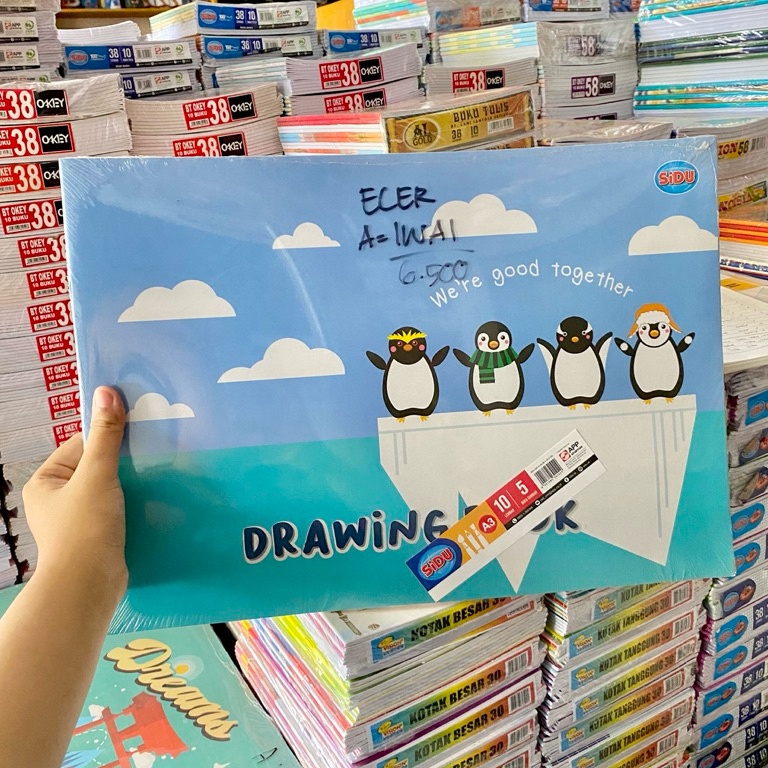 

5 BUKU BUKU GAMBAR A3 SIDU SINAR DUNIA PACK KODE U3K5