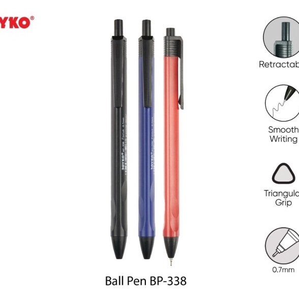 

Terbatas Ballpen BP338 Joyko 12pcs