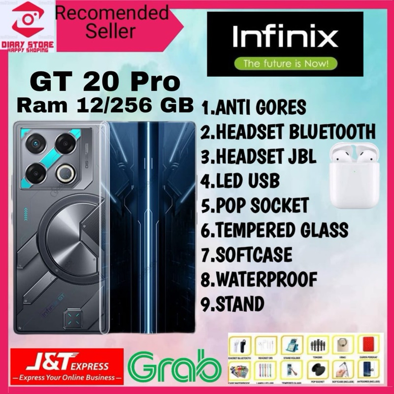 INFINIX GT 20 PRO RAM 12/256 & 8/256 GB GARANSI RESMI INFINIX