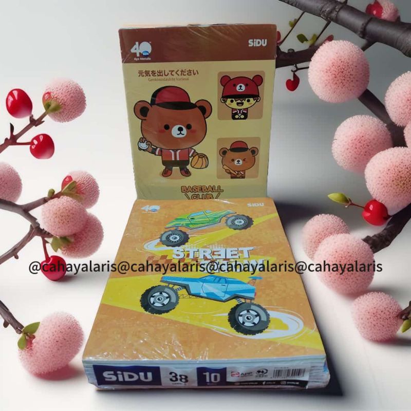 

BUKU TULIS SINAR DUNIA 38 LEMBAR 1 PACK ISI 10PCS